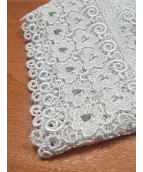 Gipiura biała Gruba Koronka do ozdabiania i dekoracji szerokość 9cm